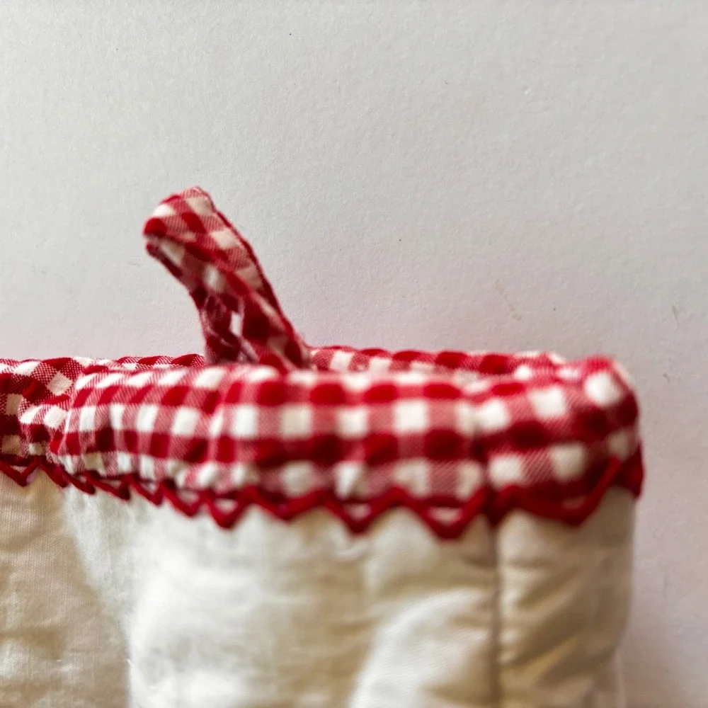 Pottery‎ Barn Kids Christmas Stockting Santa Quilted Personalized Madeline